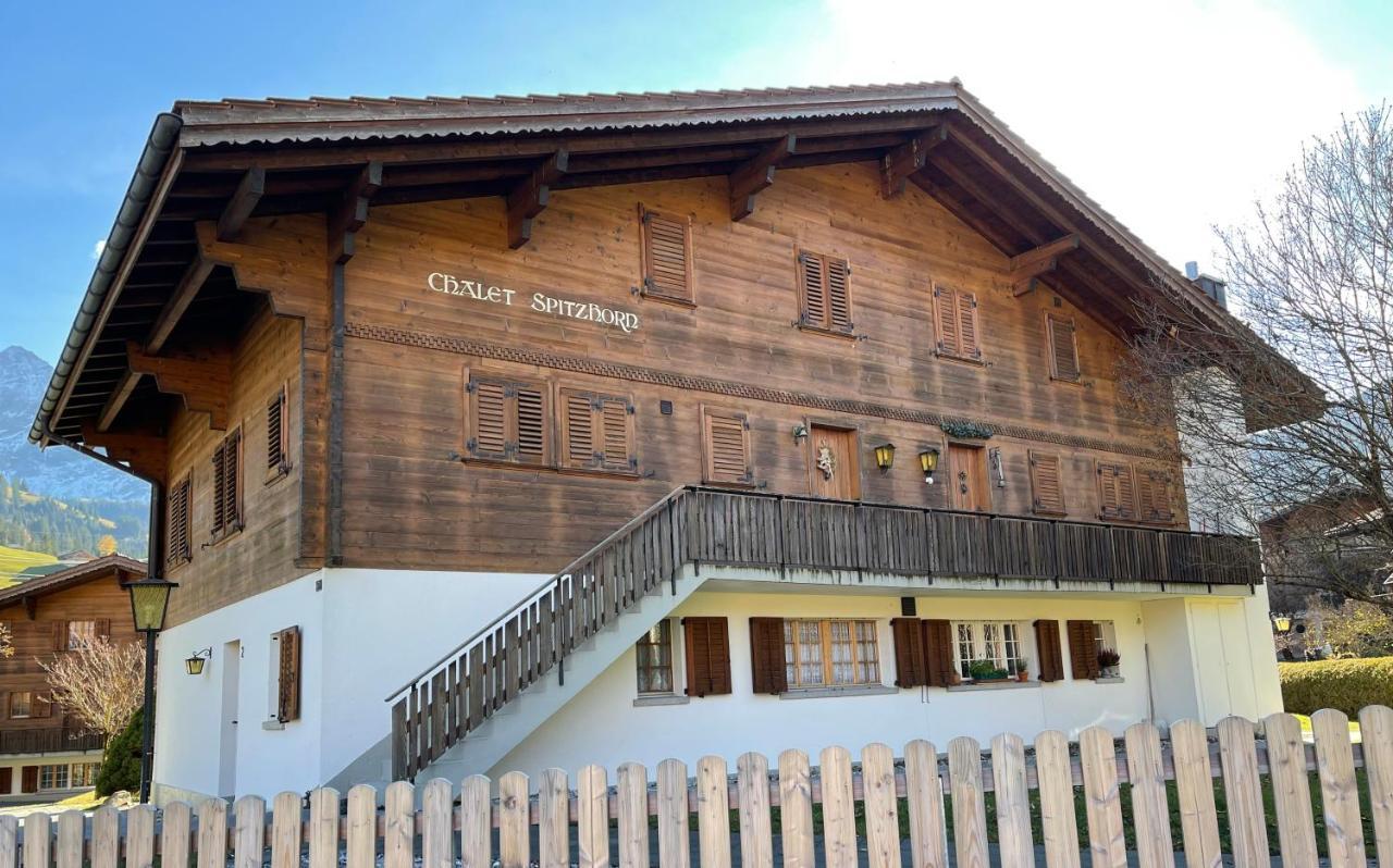 Chalet Spitzhorn - Your Peak Getaway - Private Terrasse & Gratis Parkplatz Gsteig 外观 照片