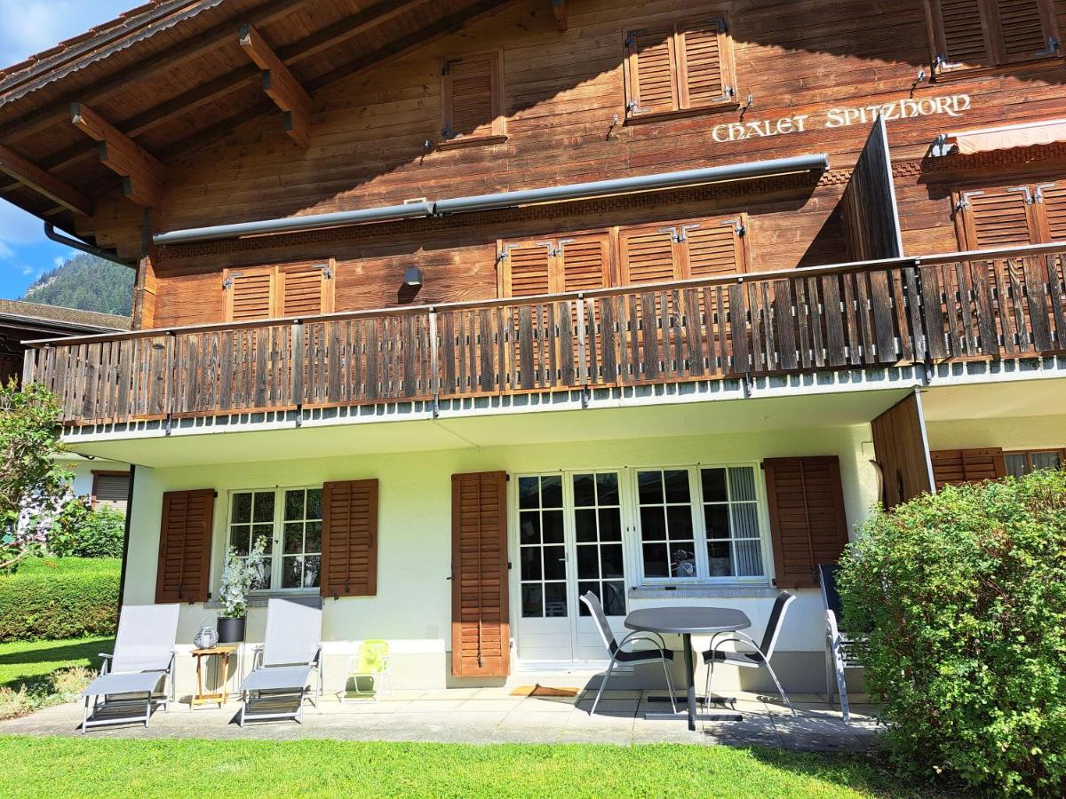 Chalet Spitzhorn - Your Peak Getaway - Private Terrasse & Gratis Parkplatz Gsteig 外观 照片